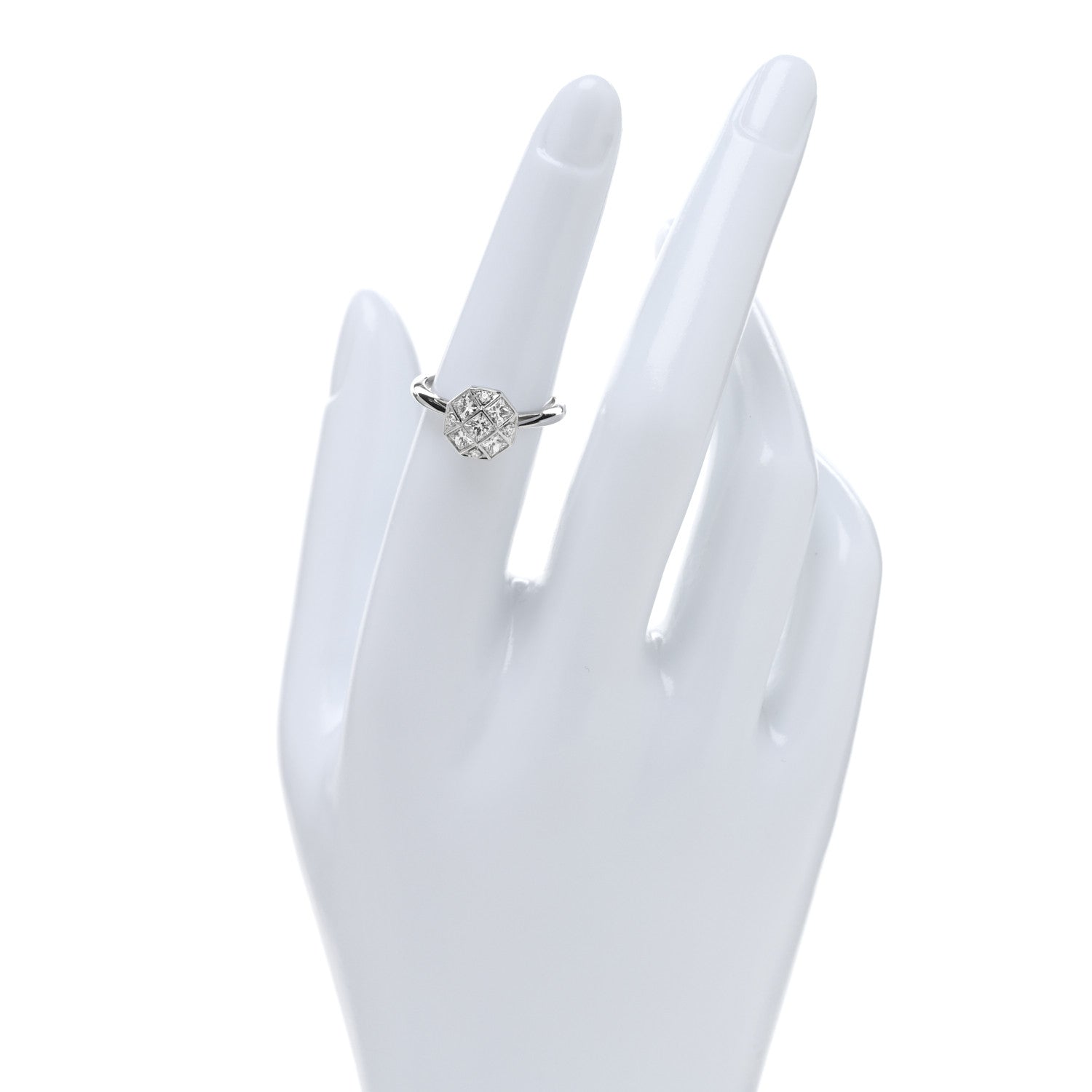 Tiffany Platinum Diamond Mosaic Ring 51 5.75 2 of 4