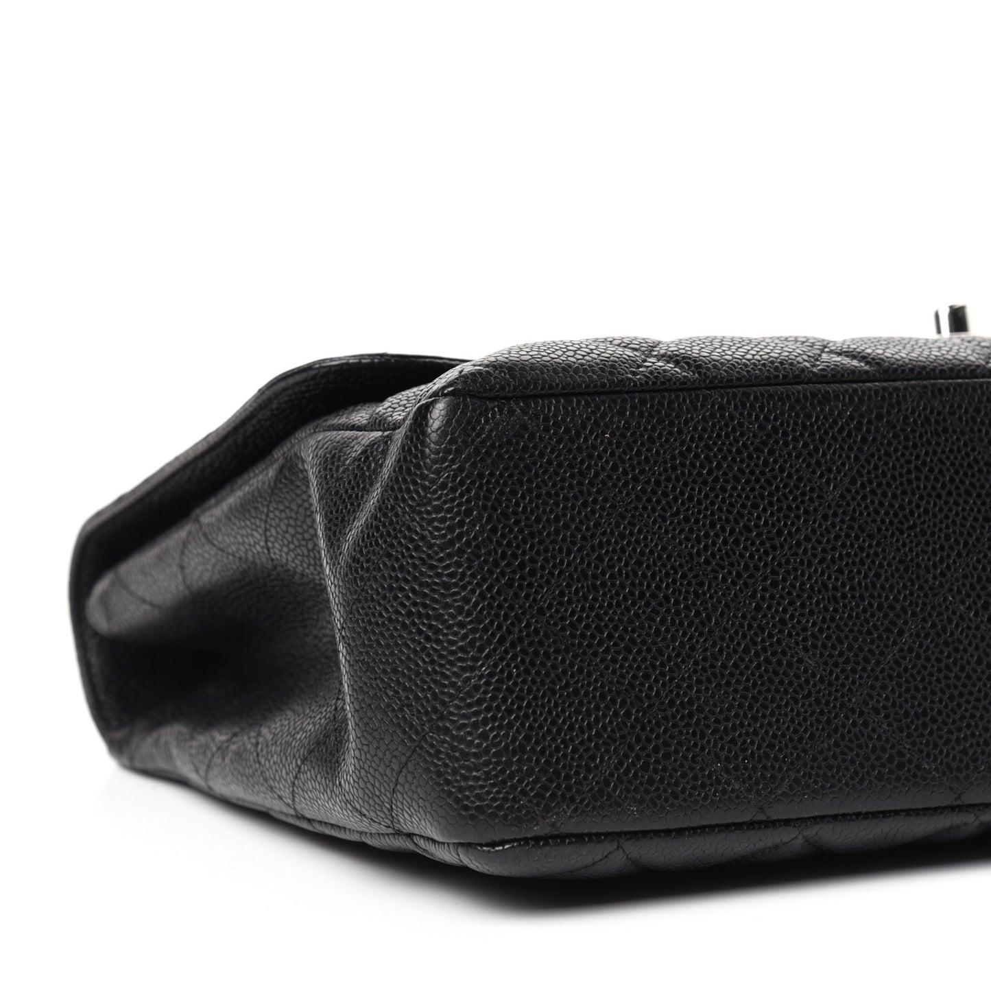 Caviar Quilted Jumbo Single Flap Black