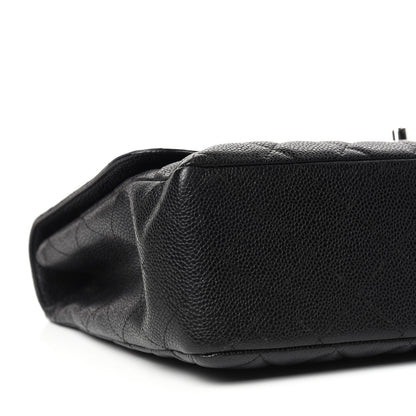Chanel Caviar Quilted Jumbo Single Flap Black 8 of 10