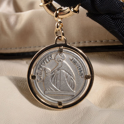 Lanvin Lambskin Quilted Amalia Cabas Tote Beige 8 of 8