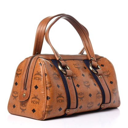 MCM Visetos Boston Bag Cognac 3 of 15