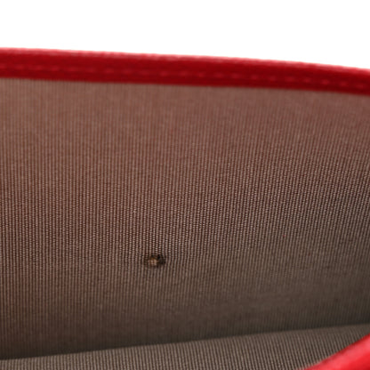 Chanel Caviar Sevruga Wallet on Chain WOC Red 12 of 12