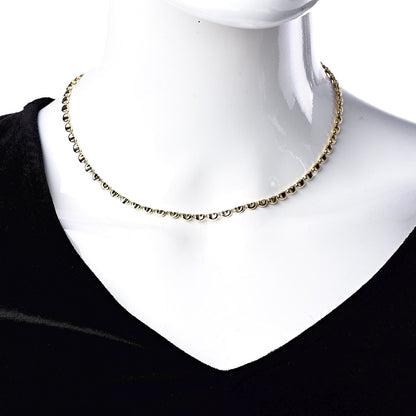 Tiffany 18K Yellow Gold Mini Elsa Peretti Bean Link Necklace 2 of 5