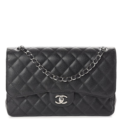 Chanel Caviar Quilted Jumbo Double Flap Black 1 of 9