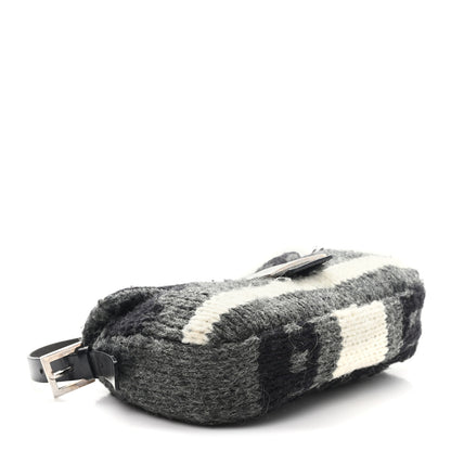Fendi Wool Knit Baguette Grey 4 of 10