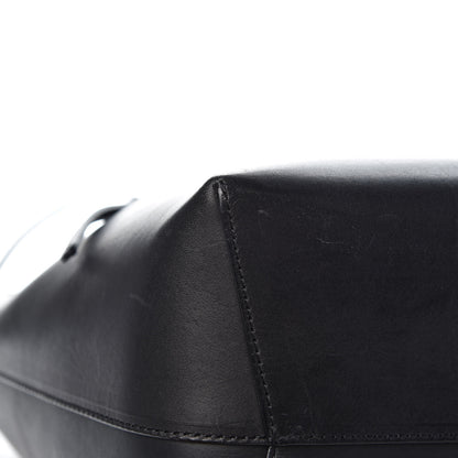 Mansur Gavriel Vegetable Tanned Calfskin Bucket Bag Black Blu 13 of 13