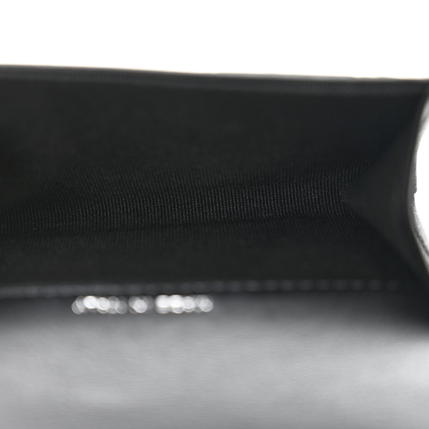 Lambskin Quilted Flap Card Holder Wallet So Black