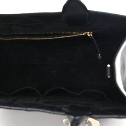 Christian Dior Calfskin Macro Cannage Medium Book Tote Black 4 of 9