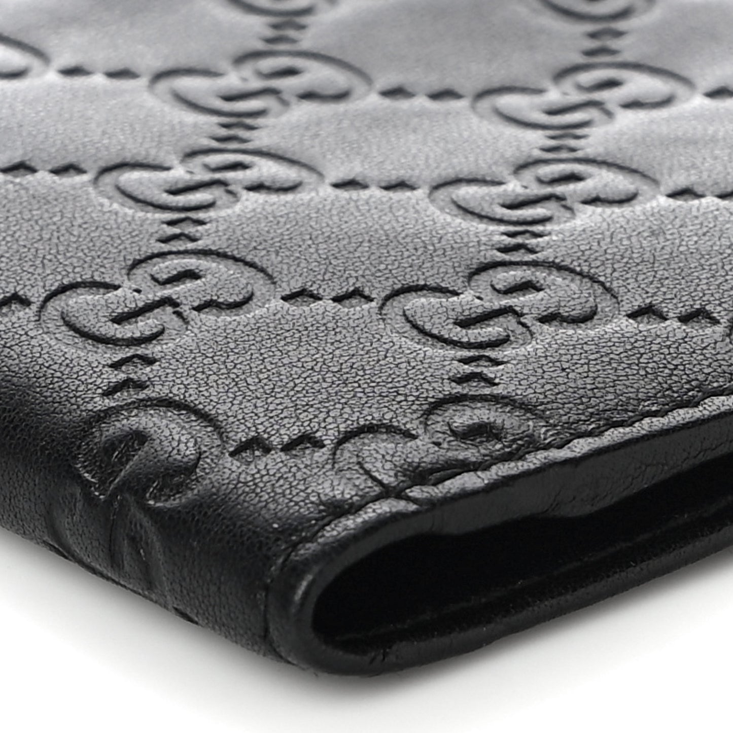Guccissima Passport Case Black
