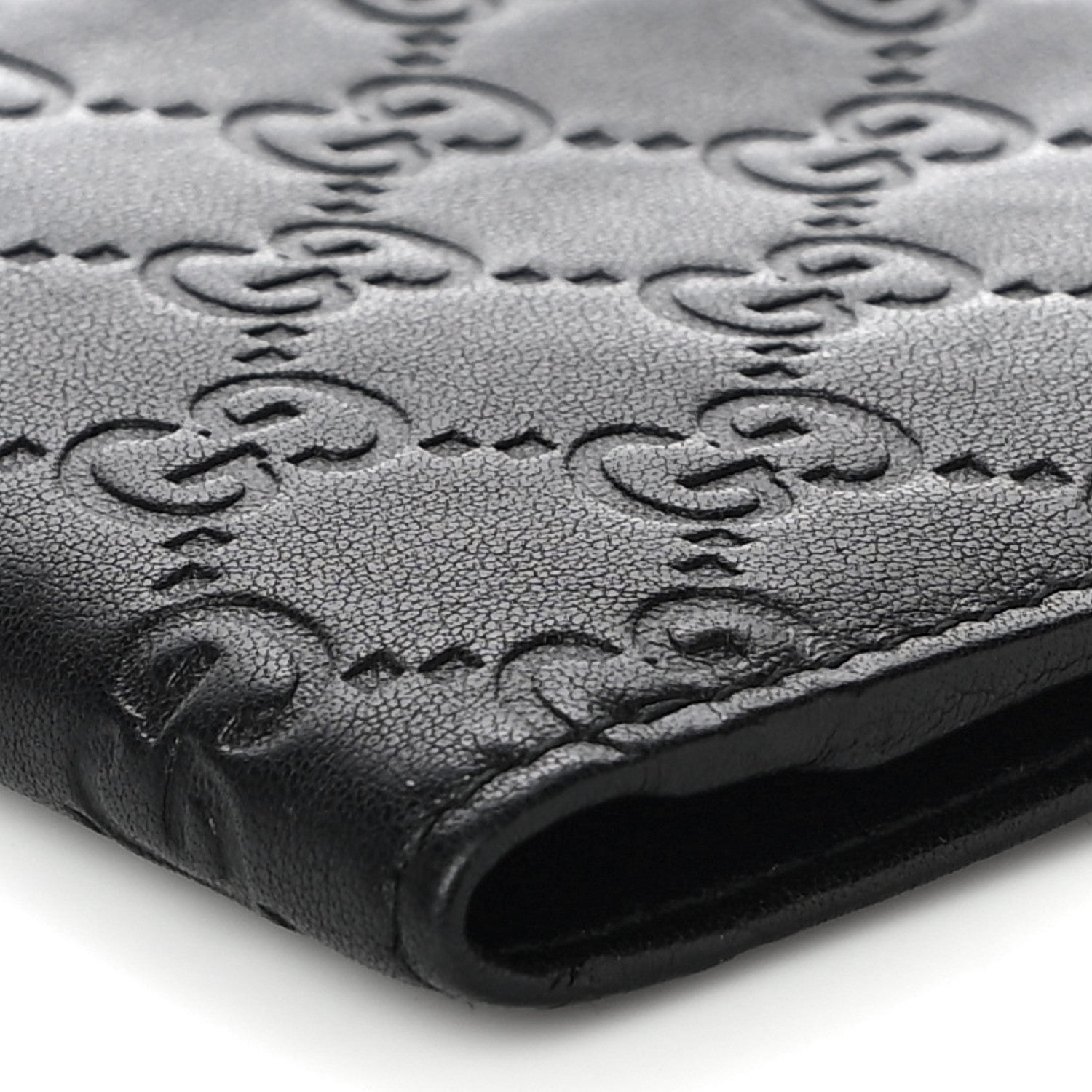 Gucci Guccissima Passport Case Black 9 of 10