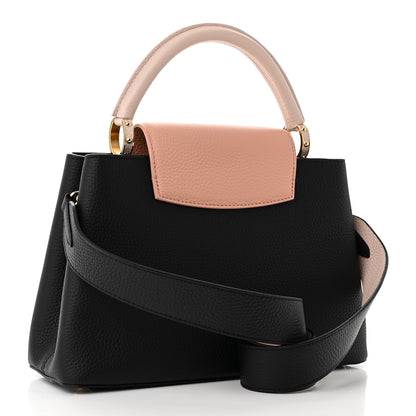 Louis Vuitton Taurillon Capucines MM Black Rose Trianon Pink Coquille Beige 3 of 9