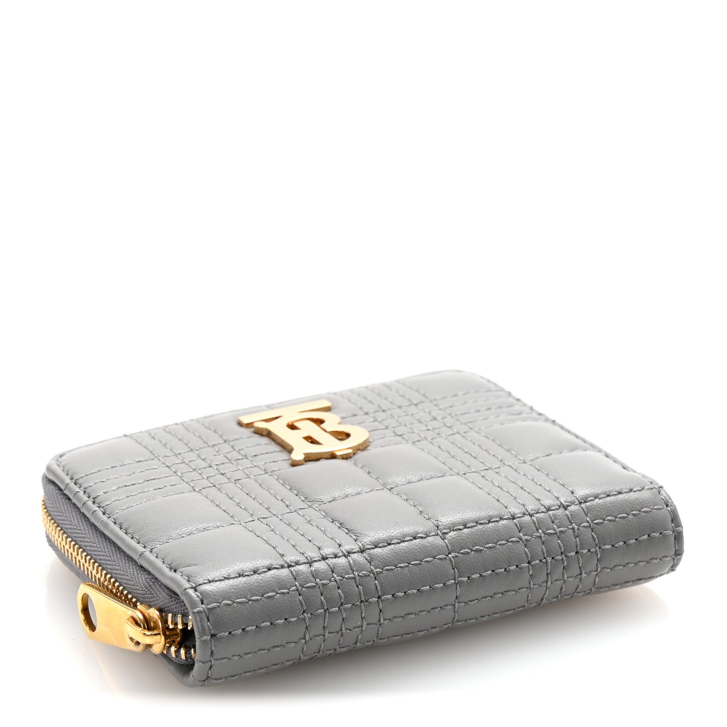 Lambskin Quilted Lola Wallet Grey