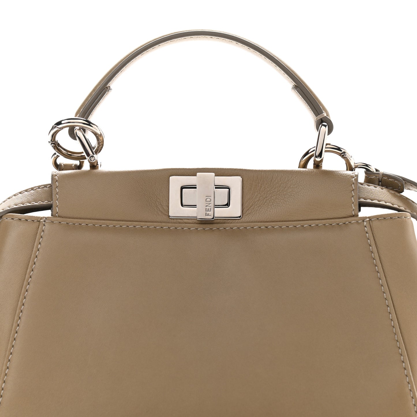 Nappa Mini Peekaboo Iconic Satchel Tortora