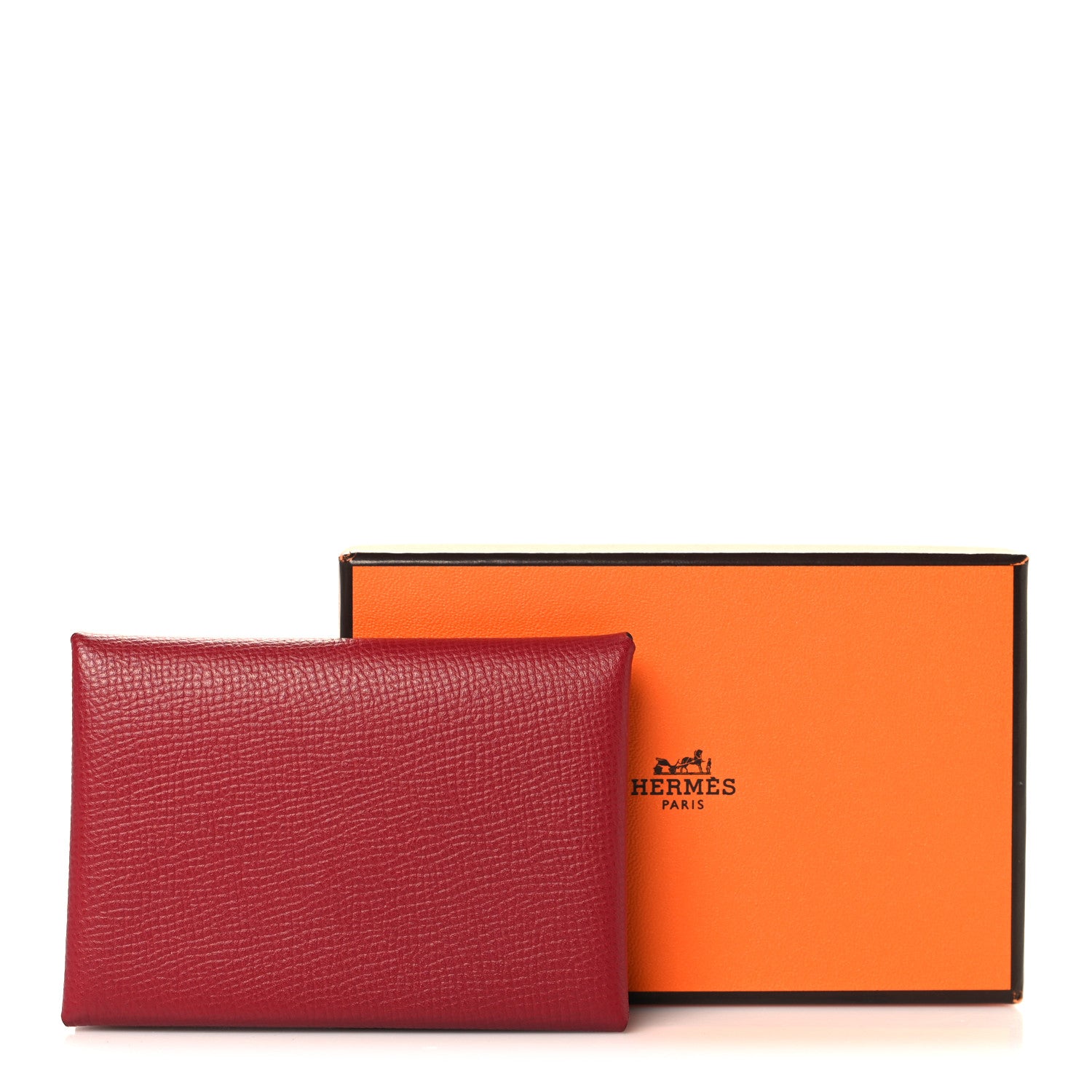 Hermes Epsom Verso Calvi Duo Card Case Rouge Grenat Mauve Sylvestre 7 of 7