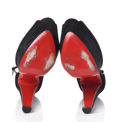 Christian Louboutin Suede Nenecheritza 160 Sandals 38.5 Black 7 of 8