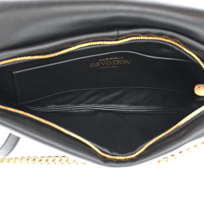 Dolce & Gabbana Calfskin Devotion Clutch With Chain Black 5 of 9
