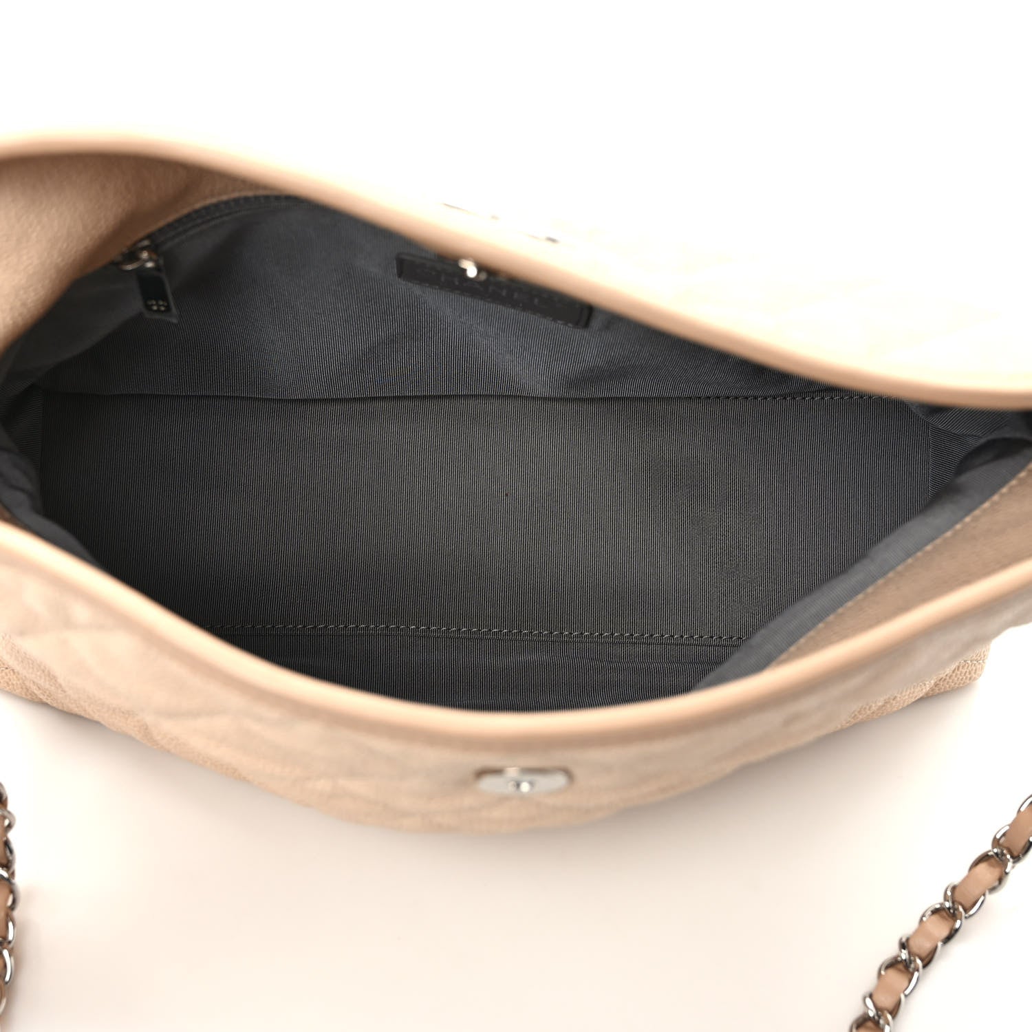 Chanel Caviar Quilted French Riviera Hobo Beige 5 of 9
