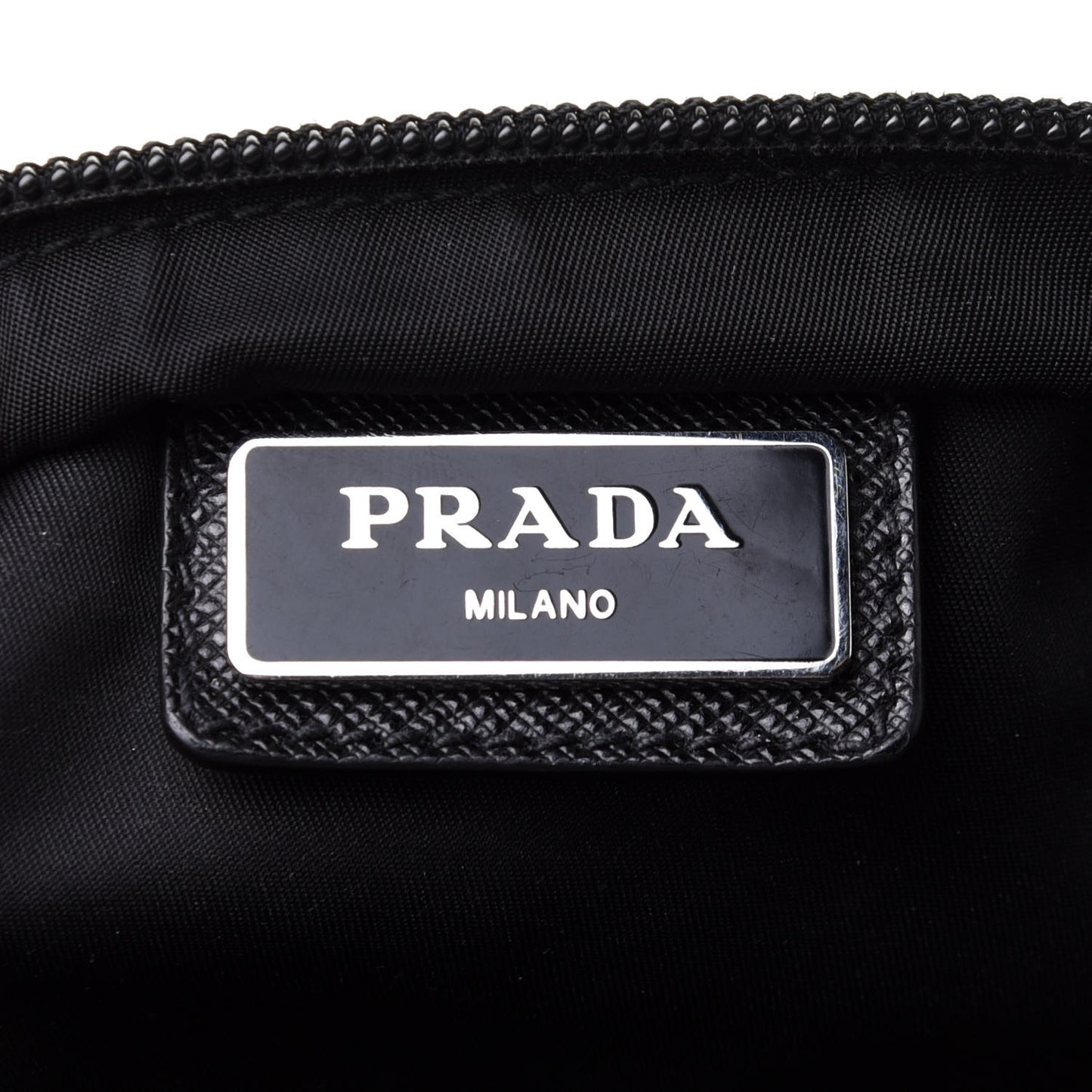Nylon Vela Flat Messenger Bag Black