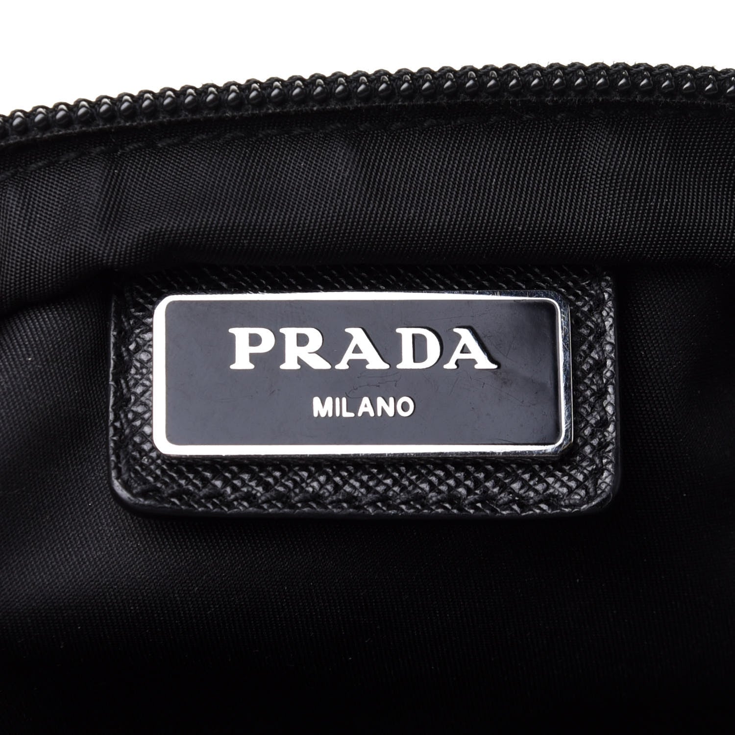 Prada Nylon Vela Flat Messenger Bag Black 6 of 11