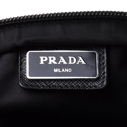 Prada Nylon Vela Flat Messenger Bag Black 6 of 11