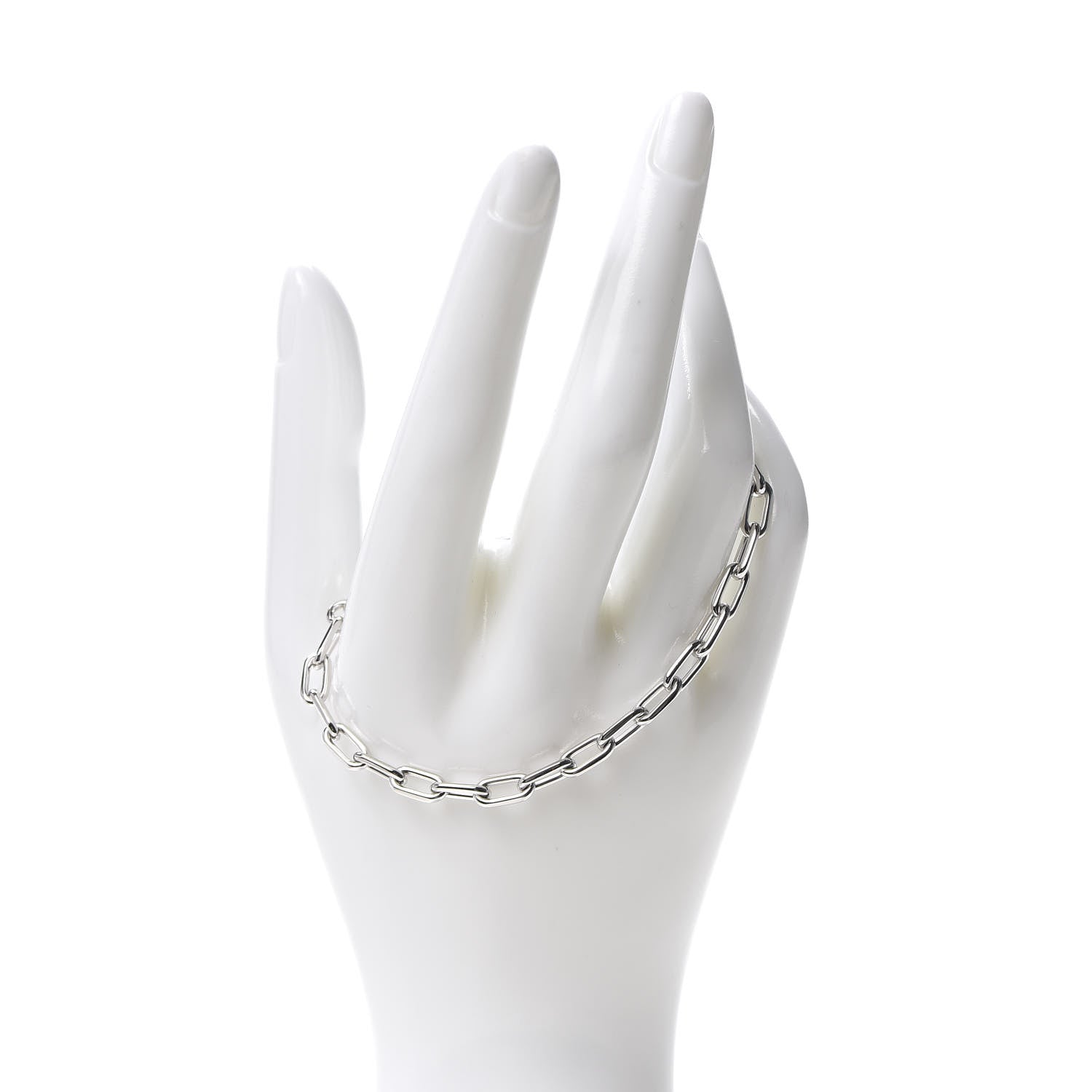 Cartier 18K White Gold Spartacus Chain Bracelet 2 of 5