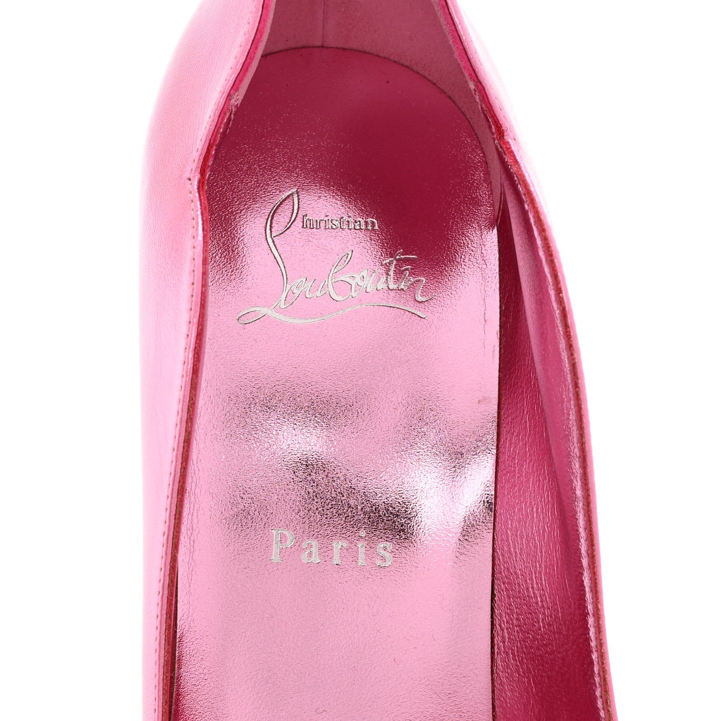 Metallic Patent Hot Chick 100 Pumps 39 Pink
