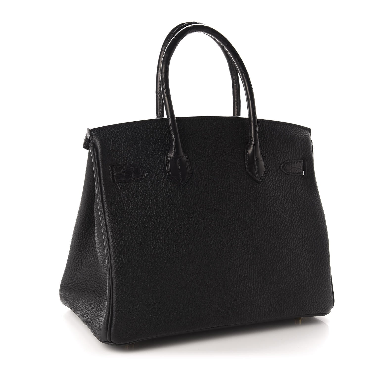 Hermes Togo Matte Alligator Birkin Touch 30 Black 3 of 36