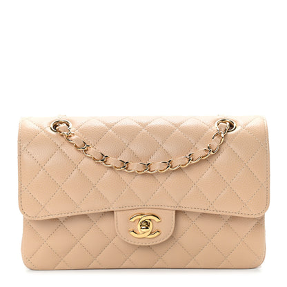 Chanel Caviar Quilted Small Double Flap Beige 1 of 10