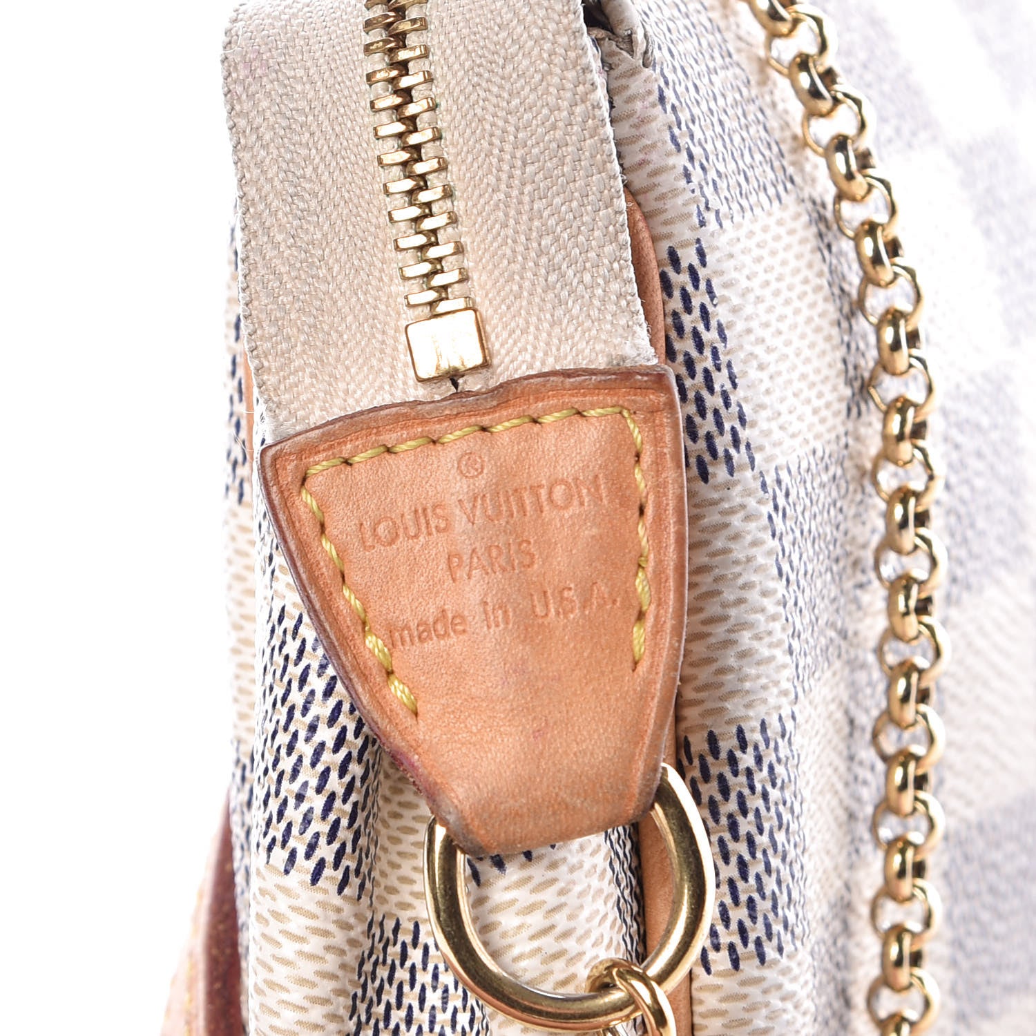 Louis Vuitton Damier Azur Eva Clutch 6 of 14