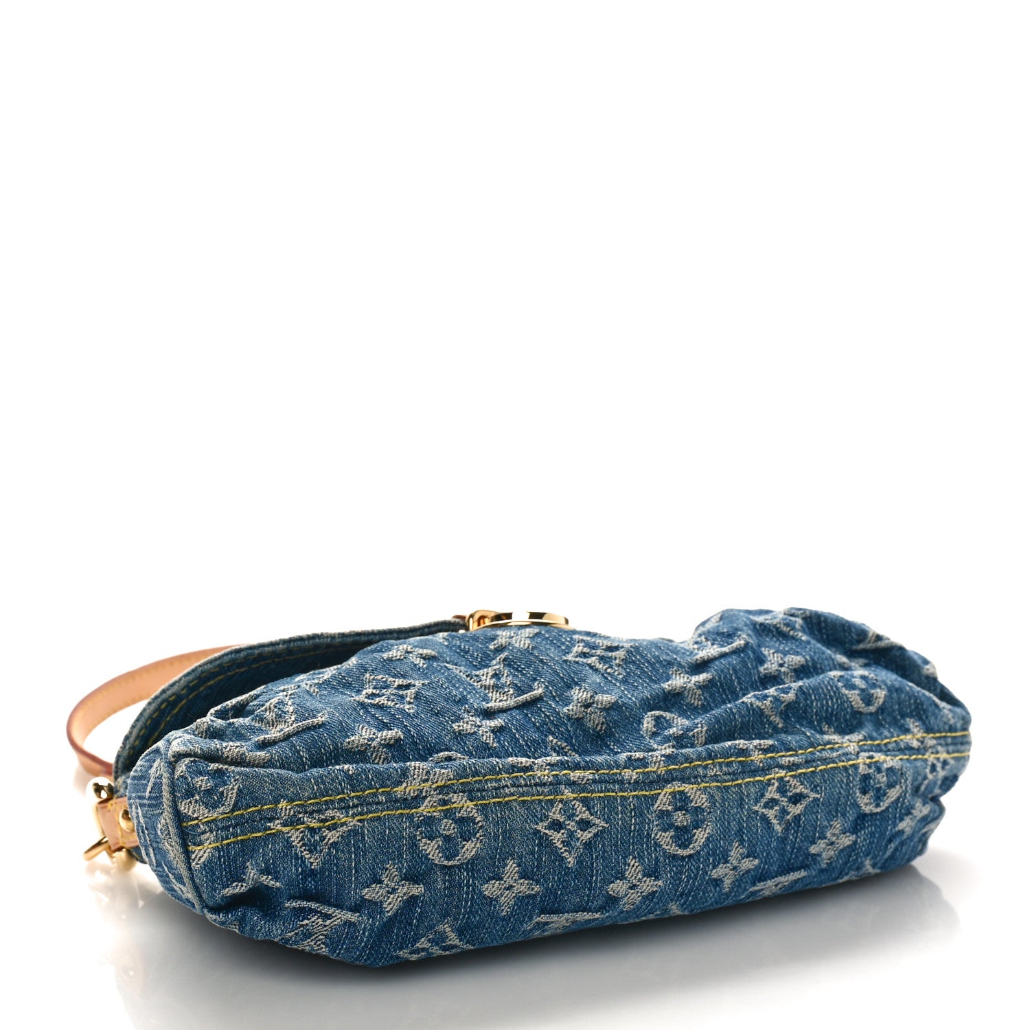 Louis Vuitton Monogram Denim Mini Pleaty Blue 4 of 8