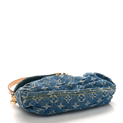 Louis Vuitton Monogram Denim Mini Pleaty Blue 4 of 8