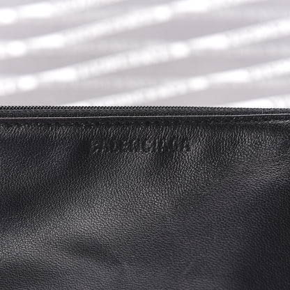 Balenciaga Coated Canvas Losange Monogram Plastic Bag Shopper S Black Grey 7 of 8