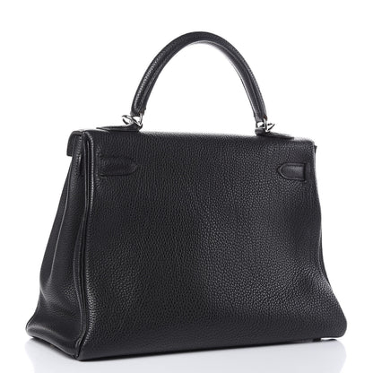 Hermes Togo Kelly Retourne 32 Black 3 of 35
