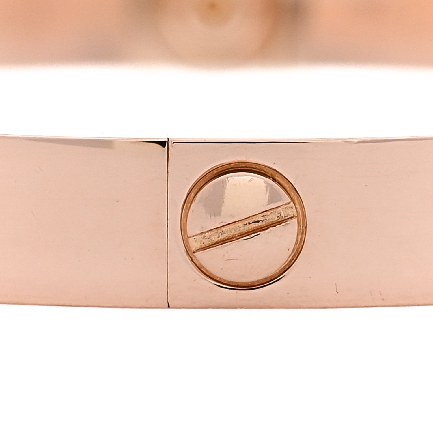 Cartier 18K Pink Gold 4 Diamond LOVE Bracelet 18 6 of 8