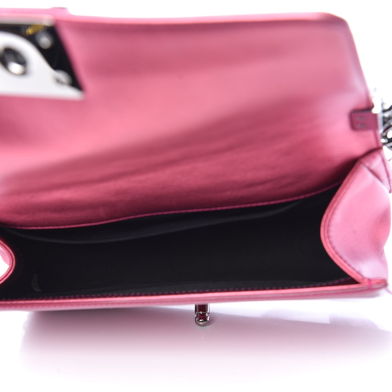 Chanel Metallic Patent Calfskin Quilted Medium Boy Flap Pink 5 of 11