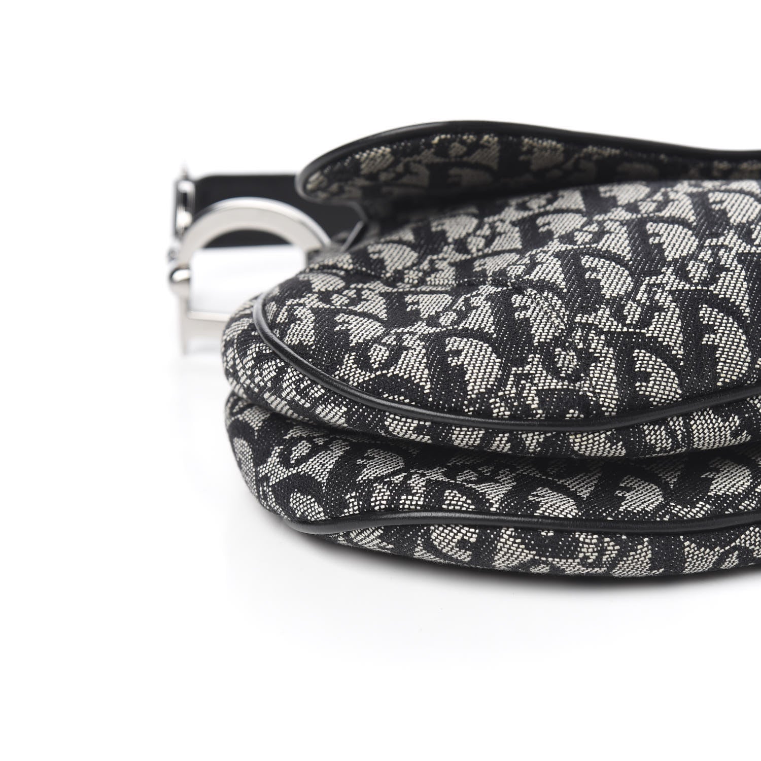 Christian Dior Monogram Saddle Bag Black 8 of 11