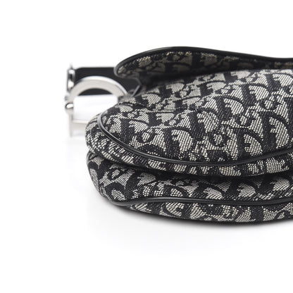 Christian Dior Monogram Saddle Bag Black 8 of 11
