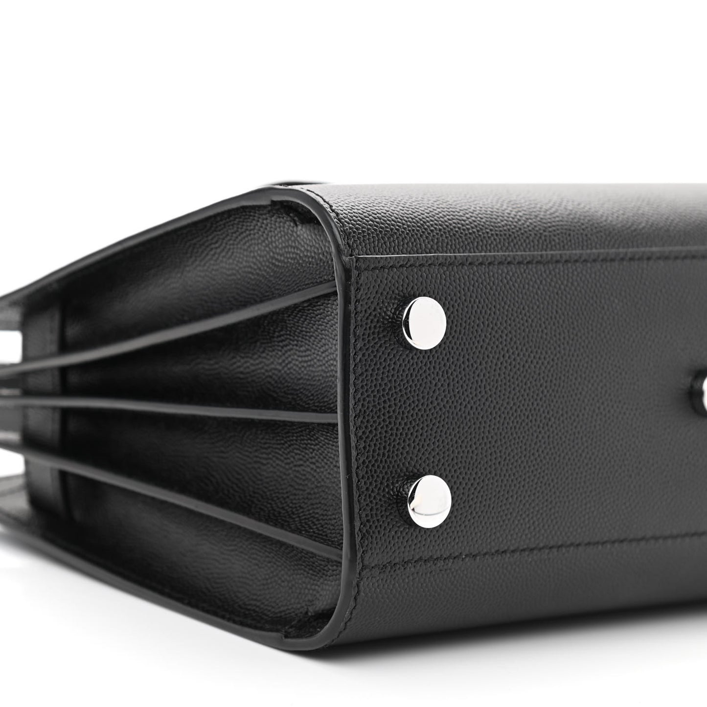 Grained Calfskin Nano Sac De Jour Black