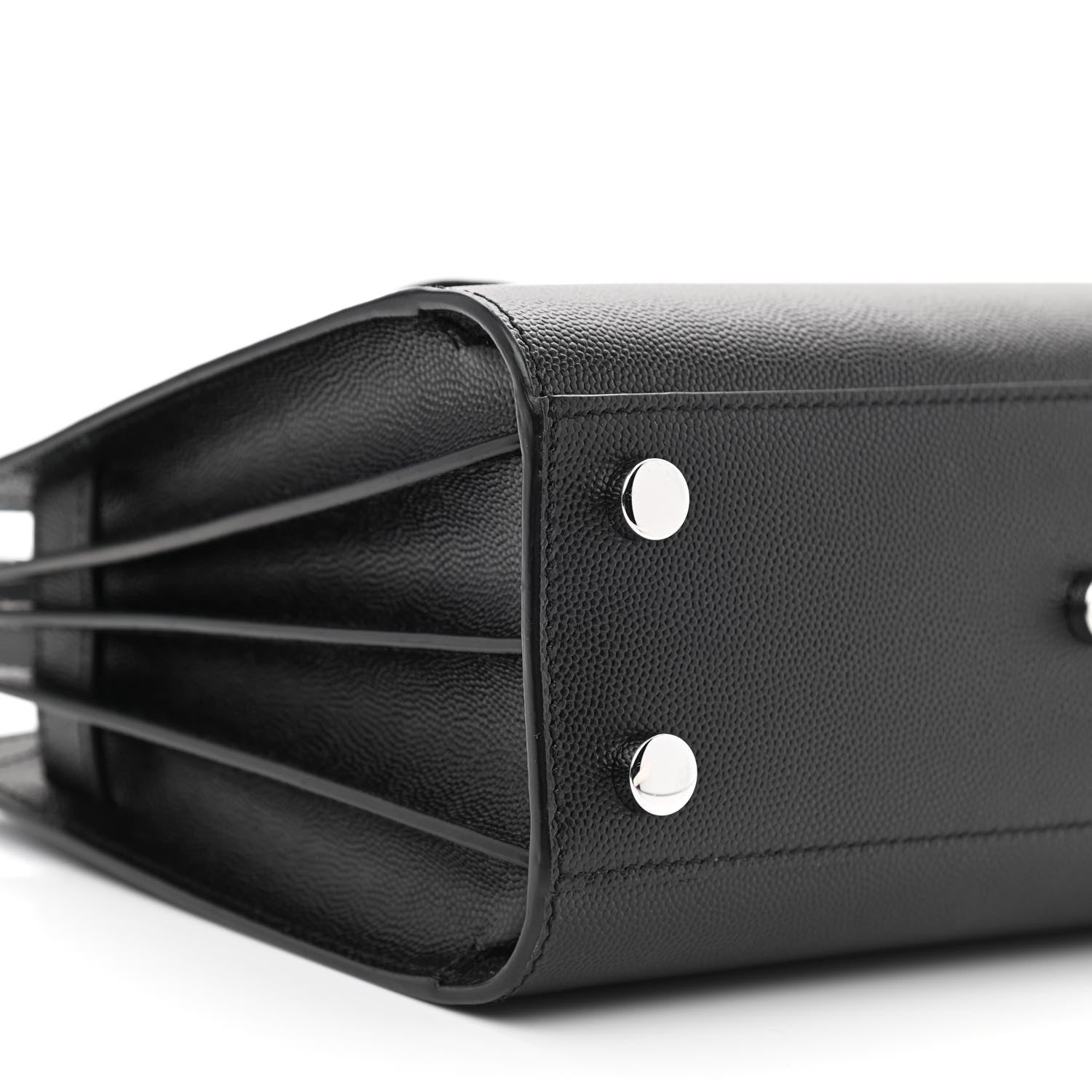 Saint Laurent Grained Calfskin Nano Sac De Jour Black 9 of 10