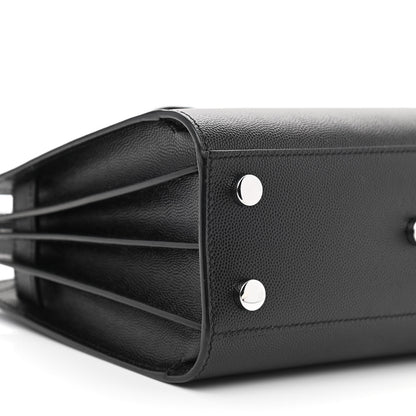 Saint Laurent Grained Calfskin Nano Sac De Jour Black 9 of 10