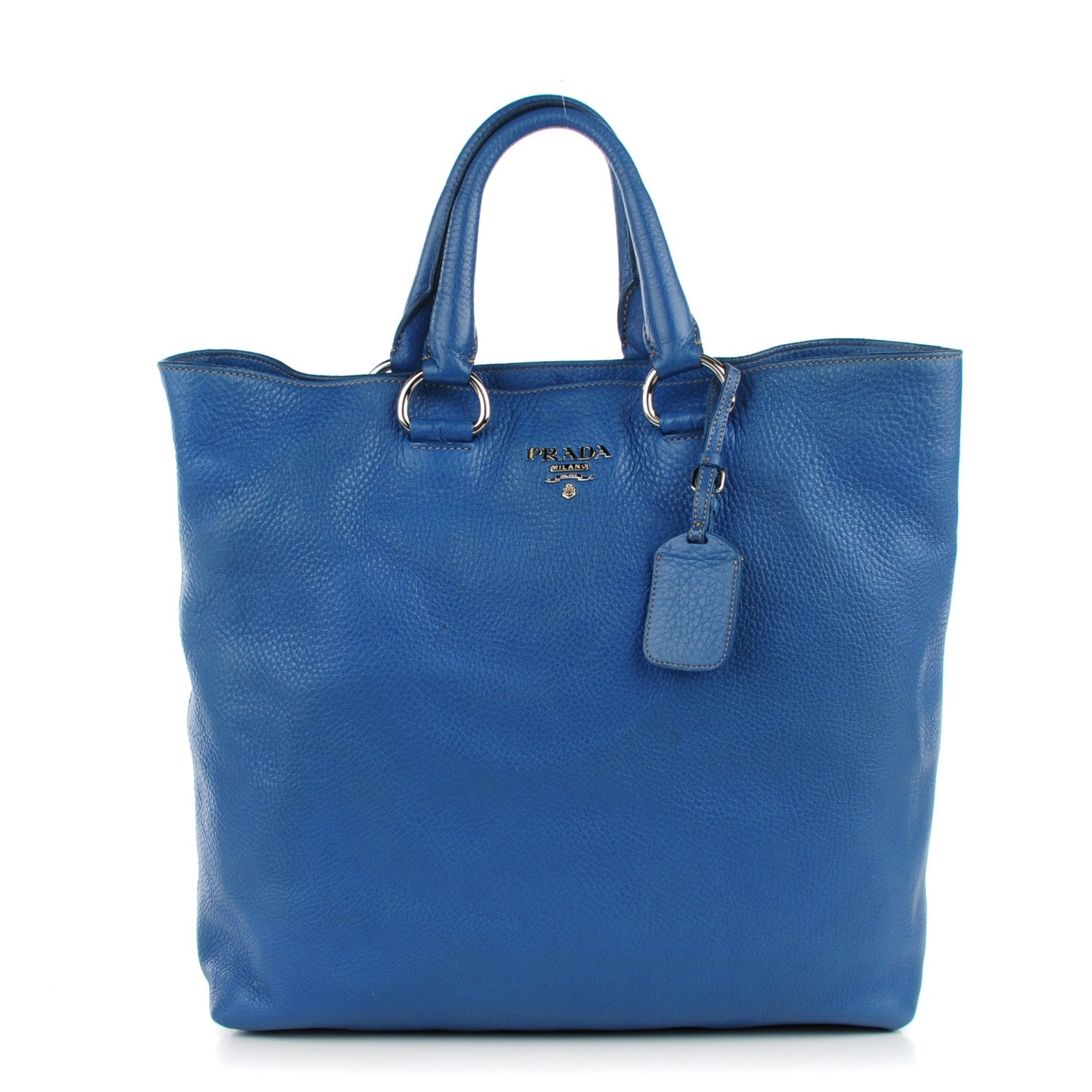 Prada Vitello Daino Tote Cobalto 1 of 9