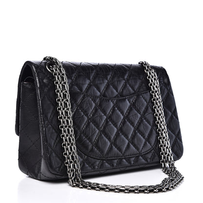 Chanel Aged Calfskin Quilted 2.55 Reissue 225 Flap Black 2 of 11