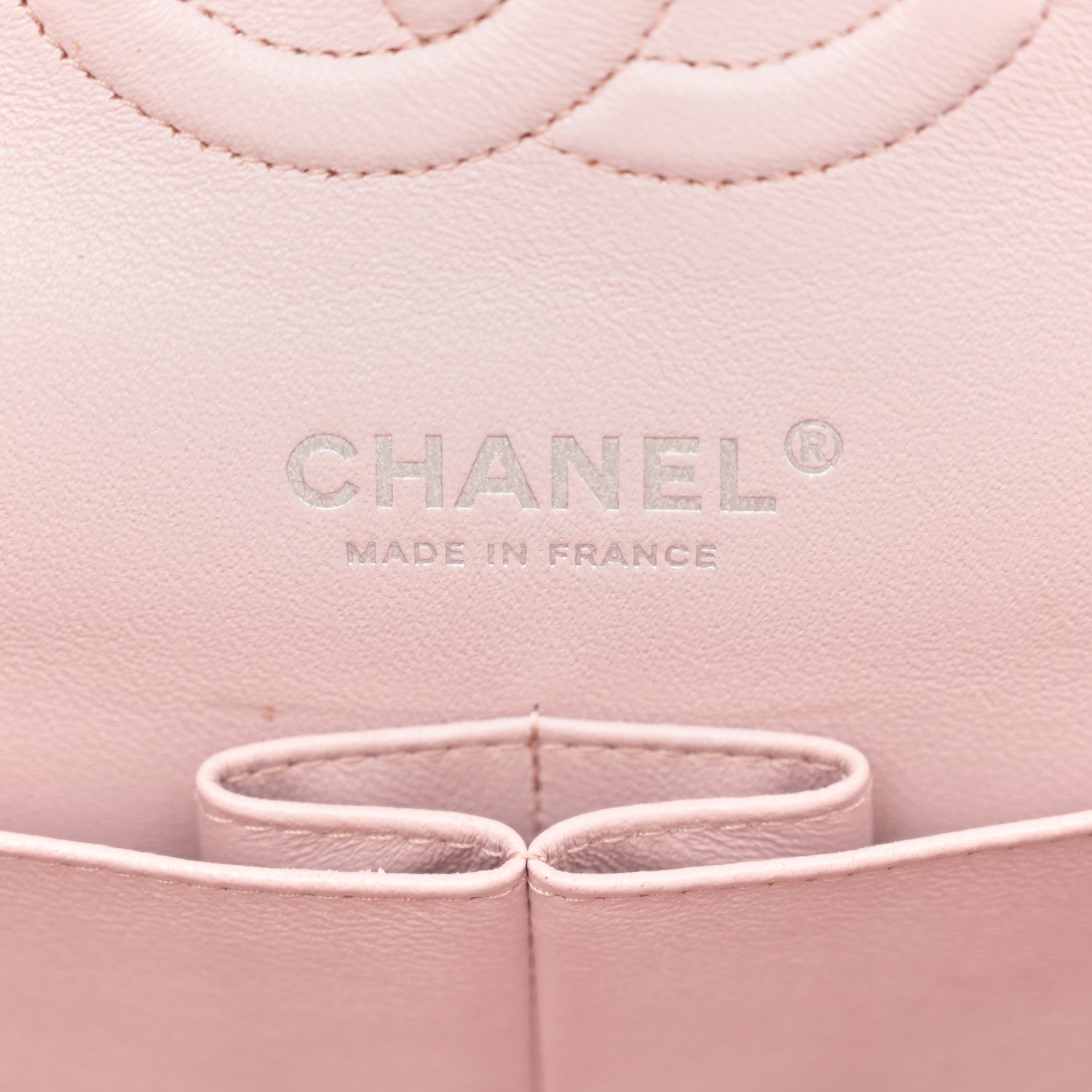Chanel Lambskin Quilted Medium Double Flap Light Pink 6 of 10