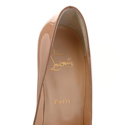 Christian Louboutin Patent Pigalle Follies 100 Pumps 38.5 Nude 6 of 8