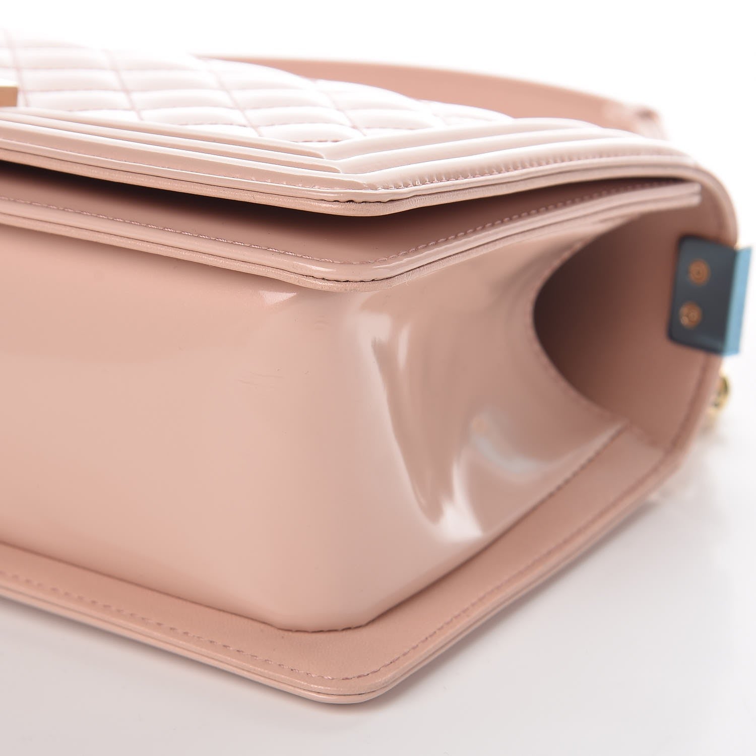 Chanel Iridescent Calfskin Quilted Medium Boy Flap Light Pink 12 of 12