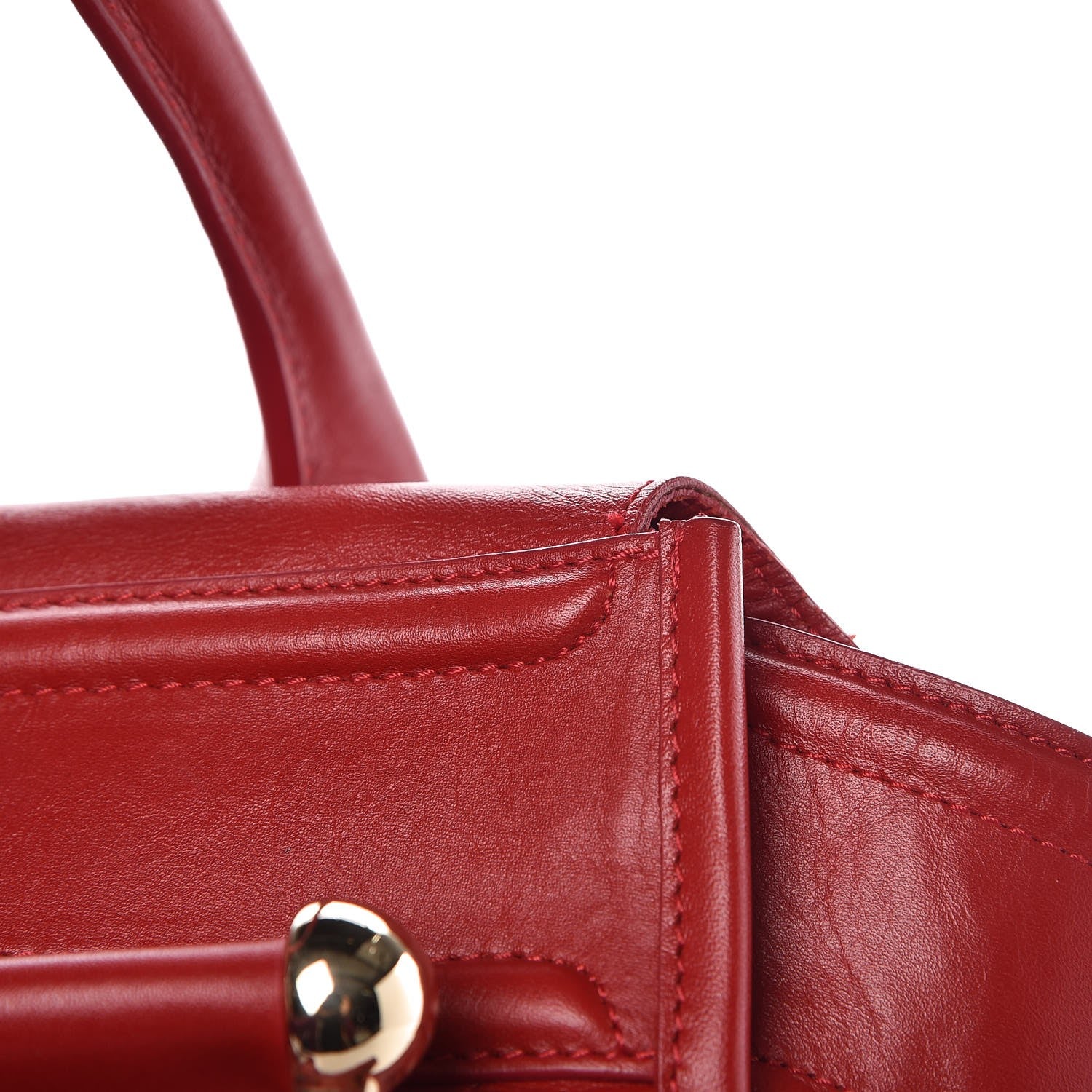 Burberry Calfskin Quilted Large Manor Tote Red 13 of 16