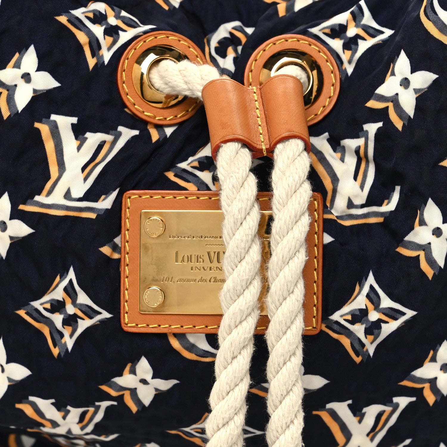 Louis Vuitton Canvas Monogram Cruise Bulles MM Navy 7 of 10