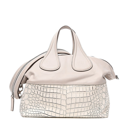 Givenchy Calfskin Crocodile Embossed Medium Nightingale Off White 1 of 16