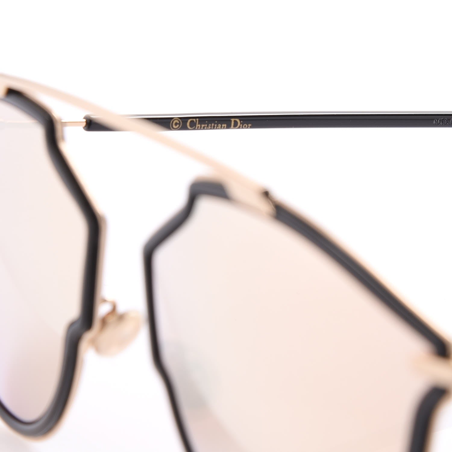 Christian Dior So Real Rise Sunglasses Rose Gold Black 7 of 10