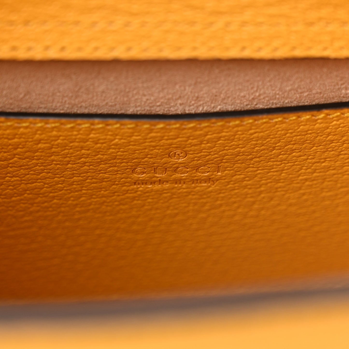 Textured Dollar Calfskin Web Mini Diana Tote Bag Yellow Dusty Azure